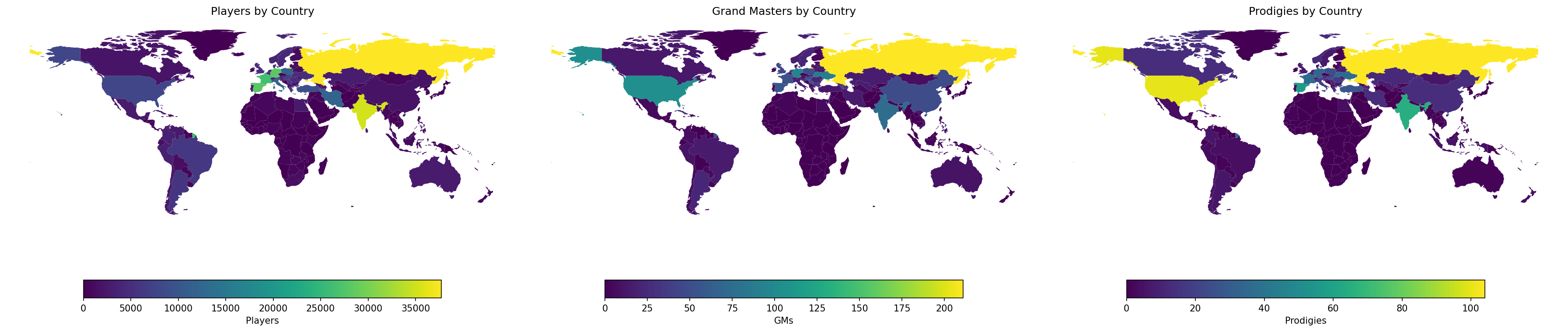 Raw count maps